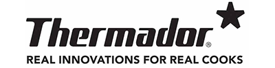 Thermador appliance logo, Real Innovations For Real Cooks